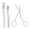 PAMINGONO Eyebrow Shaping Kit with Eyebrow Scissors and Trimmer Professional Grooming Tools for Precise Care Comfortable Non-Slip Handle Transparent Set view 1