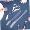 PAMINGONO Eyebrow Shaping Kit with Eyebrow Scissors and Trimmer Professional Grooming Tools for Precise Care Comfortable Non-Slip Handle Transparent Set view 2