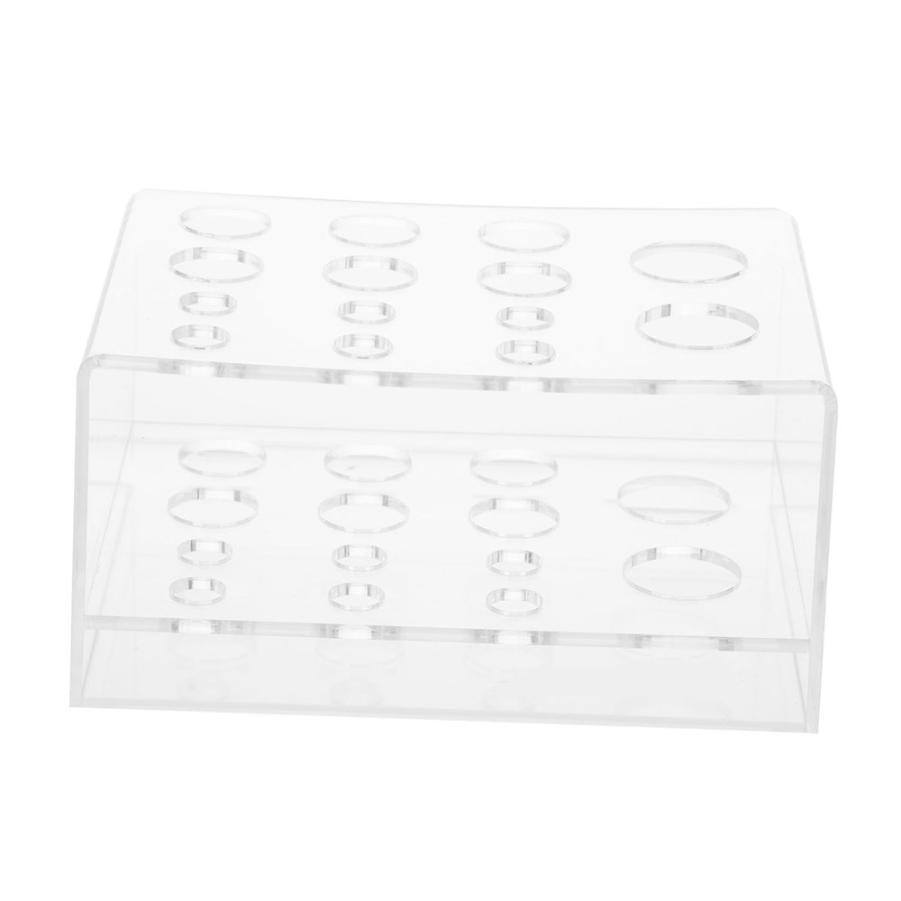 HAPINARY Vertical Makeup Brush Storage Rack Acrylic Organizer Makeup Organizers Case