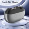 3 in 1 Electric Polishing Automatic Nail Clippers, Electric Nail Clippers for Fingers and Toes Adults, Rechargeable Electric Nail File Kit for Thick Toenails, 2 Speed (Black) view 2