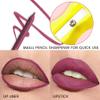 evpct 1Pcs Maroon Plum Purple Matte Long Lasting Lip Liner Pencils Makeup for Shaping & Sculpting Lips, No Transfer Long Wear Waterproof Pigmented Lip Liner lipliners Crayon Lipstick Pencil Sharpener view 3
