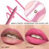 evpct 1Pcs Deep Pink Matte Long Lasting Lip Liner Pencils Makeup for Shaping & Sculpting Lips, No Transfer Long Wear Waterproof Pigmented Lip Liner lipliners Crayon Lipstick Pencil Sharpener 15 view 3