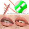 evpct 1Pcs Natural Orange Matte Long Lasting Lip Liner Pencils Makeup for Shaping & Sculpting Lips, No Transfer Long Wear Waterproof Pigmented Lip Liner lipliners Crayon Lipstick Pencil Sharpener 07 view 3