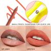 evpct 1Pcs Orange Red Matte Long Lasting Lip Liner Pencils Makeup for Shaping & Sculpting Lips, No Transfer Long Wear Waterproof Pigmented Lip Liner lipliners Crayon Lipstick Pencil Sharpener 08 view 3