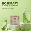 8-Pack Rosemary Bar Soap  Made with Rosemary Leaves, Olive Oil and Coconut Oil - Luxury Handmade Soap Bar for Face, Body and Hands - Gently Cleanses and Hydrates All Skin Types- For Men and Women view 2