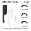 6 Pairs Nose Shaper Nose Up Lifting Shaping Clip Invisible Nose Lifter Beauty Tool Nose Shaper Inserts Silicone Nose Straightener Nose Lift Tools Nasal Shaper for Women Men (Black, White) view 2