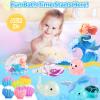 Bath Bombs for Kids, 3.5oz Large Mermaid Bath Bomb with Toys Inside, Girls Bath Bombs with Surprise Inside, Organic Natural Bubble Bath Fizz for Kids, 6 Pack view 2
