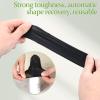 12 Pack Silicone Bottle Covers Travel Essentials for Women Men Travel Bottle Cover Container Sleeves Elastic Sleeve Leak Proofing Reusable Travel Sleeves Toiletries Bag Accessories (Black) view 3