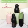 12 Pack Silicone Bottle Covers Travel Essentials for Women Men Travel Bottle Cover Container Sleeves Elastic Sleeve Leak Proofing Reusable Travel Sleeves Toiletries Bag Accessories (Black) view 4