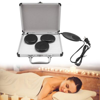 Hot Stones Massage Warmer Kit, Hot Stones Warmer Kit 86-167 Fahrenheit Adjustable Hot Stone Heating Set Hot Stones with Heater Kit for Spas Salons and Homes