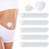 50pcs Castor Oil Wrap for Belly Button, Heart Shape Self-Adhesive & Highly Absorbent Castor Oil Wrap Pack for Belly Button Pad Patches Waterproof Disposable Cover Stickers (Oils Not Included) view 1