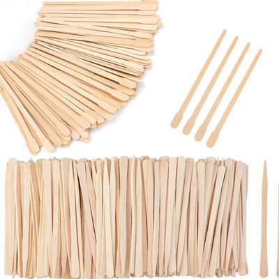 600 Pcs Wooden Eyebrow Waxing Sticks with Handle and 1200Pcs Wooden Wax Sticks (Without Handle)