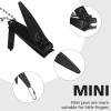 Bememo 12 Pieces Stainless Nail Clippers Set Fingernail and Toenail Clippers Nail Cutter Tool Set for Men and Women(Black) view 3