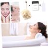 BIUDECO Durable Beige Shower Ball Scrubber Mesh Bath Ball for Exfoliating Skin Compact Bathing Accessory for Home Travel for Body Wash Shower Gel view 3