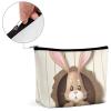 LYHVSFJW Cosmetic Bag Makeup Bags for Women Portable Makeup Bag Easter Bunny Wooden Hole Makeup Case Travel Toiletry Bag for Travel Accessories view 4