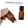 FRCOLOR 24Pcs 10ml Coffee Glass Refillable Essential Oil Roller Bottles view 3