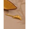 18K PVD Plated Croissant Hairpin  Golden Stainless Steel Hair Accessory for Women view 3