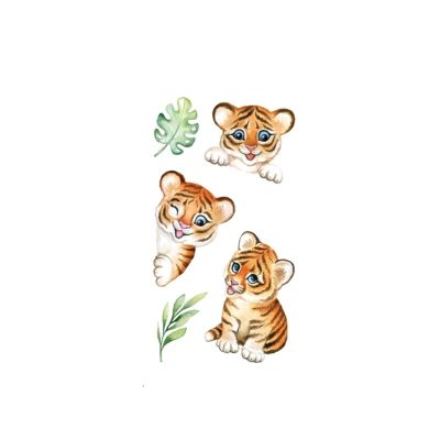 2pcs Waterproof Temporary Tattoos For Children Small Cat Tattoo Stickers For Kids Hand Fake Tatoo Body Art Child Tattoo