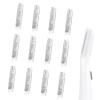 12 Pack Replacement Heads for Finishing Touch Flawless Dermaplane Glo Lighted Facial Exfoliator Blades, Replacement Blades for Facial and Eyebrow Hair, Stainless Steel Heads view 1