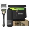 GilletteLabs With Exfoliating Bar Shaving Razor For Men, 1 Handle, 3 Blade Refills, Includes Travel Case for Convenient Storage On The Go view 1