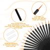 150 Pcs Disposable Eyeliner Brush Set Ultra-fine Point Eye Liner Applicator Cosmetic Eyelash Brush Wands Applicator Black Makeup Eye Liner Tools for Eyelash Lip Liquid Eyeliner Lipstick view 3
