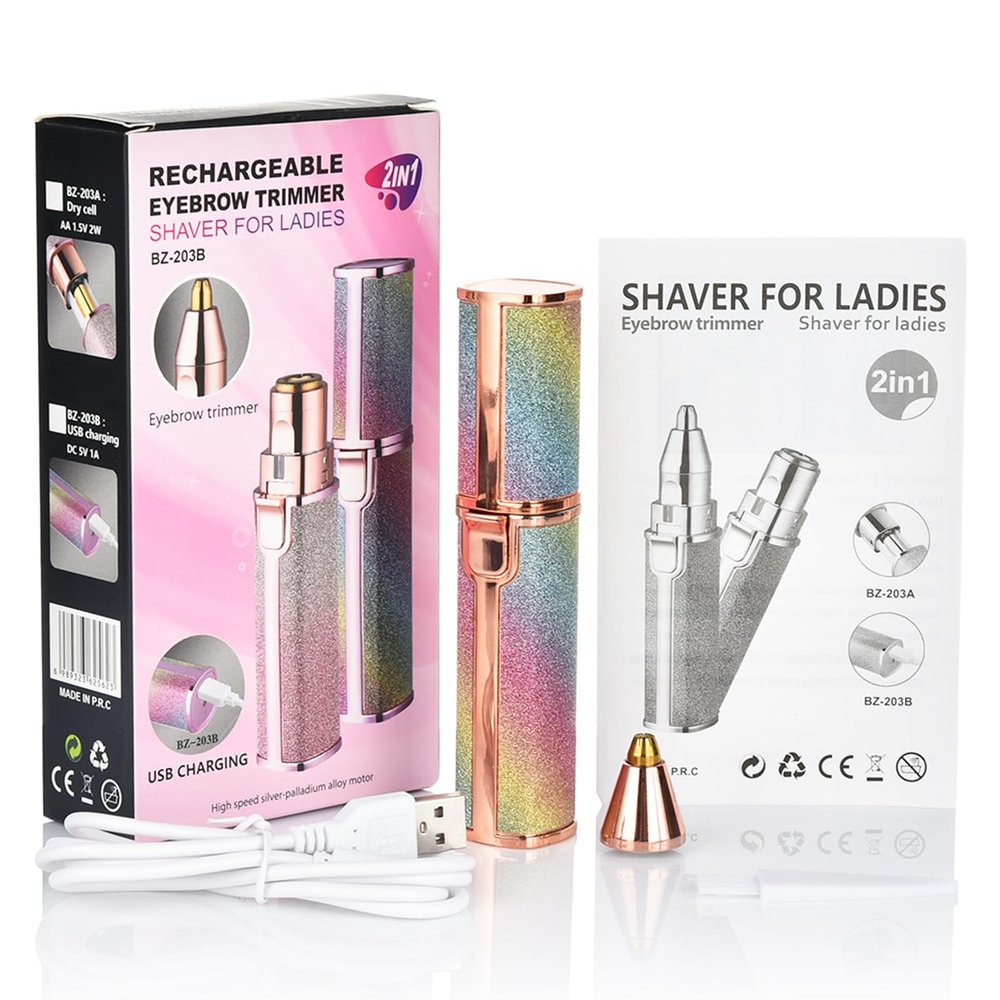 Double Use Women's Eyebrow Trimmer And Hair Removal Trimmer Accuracy Eyebrow Shaping And Hair Removal Instrument