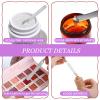 4PCS Stainless Steel Makeup Spatula Mini Metal Cosmetic Spatula Korean Skincare Spatula Multi-functional Beauty Spatula Tiny Facial Spatula Beauty Accessories for Personal Care Makeup Cosmetics Tools view 3