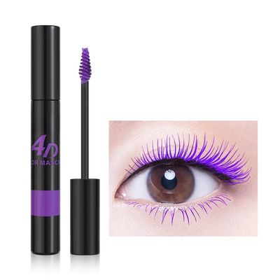BEUKING 4D Colored Mascara, Long Lasting Highly Pigmented Charming Masacara, Buildable No Flaking Smudge-Proof No Clumping Eye Makeup for Making Lengthening Thick Eyelash (#03 Purple, 0.35 OZ)