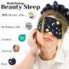 100% Mulberry Silk Sleep Mask Set - Adjustable Eye Mask with Pouch & Scrunchie for Men & Women, Large Size, Total Blackout, Hypoallergenic, Moisture-Wicking, Handcrafted in the USA (Sun and Moon) view 3