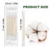 Cotton Swabs Travel Size,Individually Wrapped Cotton Swabs Bulk 10 Pcs Per Pack,Double Tipped Wood Stick Cotton Swabs,Cotton Buds for Ear Make Up Hotel Daily Cleaning Pet Care Arts Crafts 120 view 2