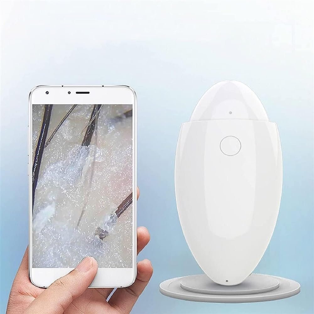 CHIPEL HD Camera Skin Analyzer,1080P WiFi Scalp Hair Follicle Hair Skin Analyser Machine, Wireless Skin Scalp Analyzer Hair Follicle Hair Detector Barber Shop Beauty Salon Care Equipment