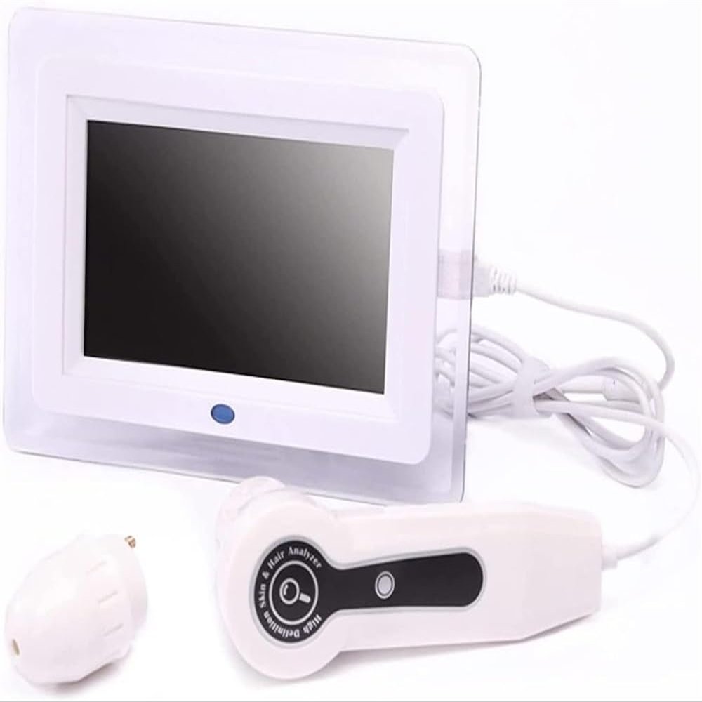 CHIPEL Skin Scalp Analyser, 7.8 Inch HD LCD Screen Microscope Tester with 50X 200X HD Lenses,Skin Health Analyzer, Skin Detector Facial Skin Moisture Detector Tester