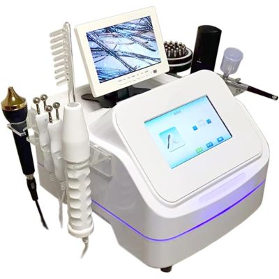 CHIPEL Skin Diagnosis Hair Analyzer, Digital Microscope Scalp Hair Follicle Detector, Freeze Frame Storage, Meridian Dredging and deep Massage, LCD Screen, Suitable for Home use, Salon spa