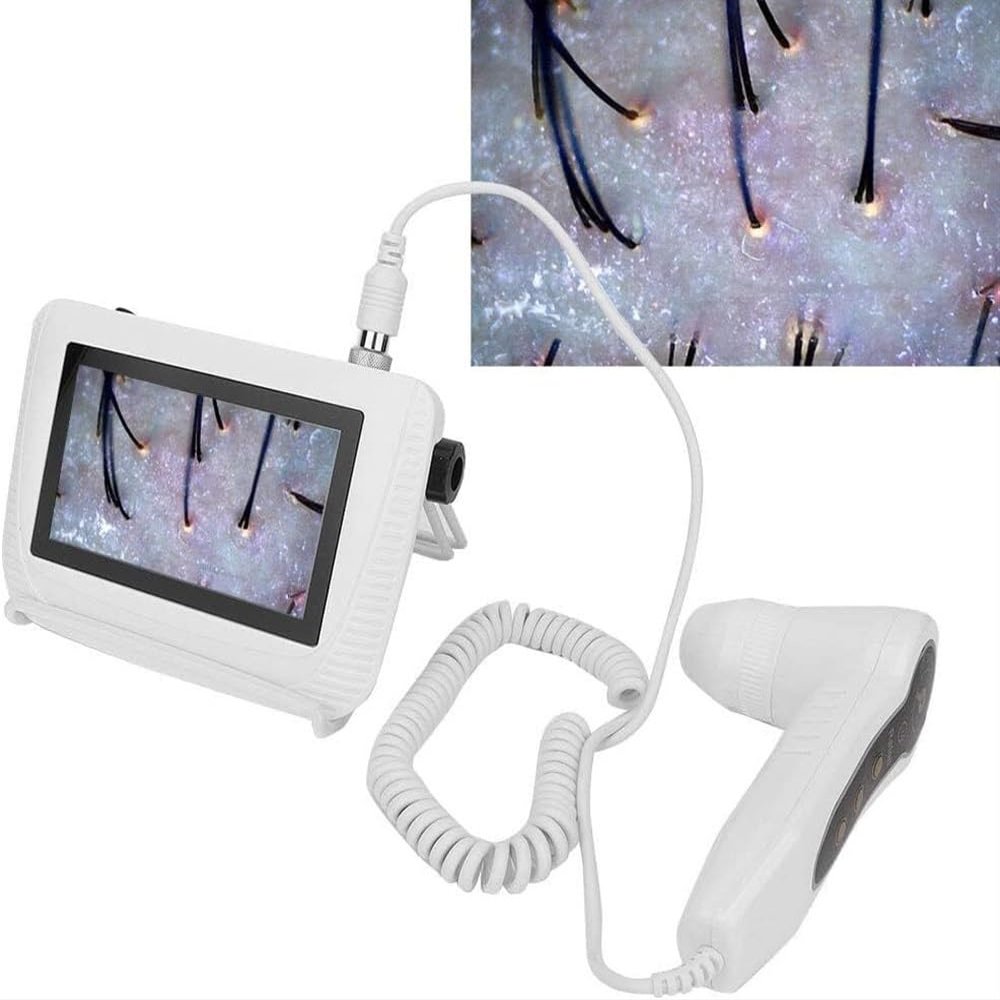 CHIPEL Skin Diagnosis Hair Analyzer, 5 Inch LCD Screen Digital Skin Diagnosis Scanner System, Skin Hair Blackhead Scalp Detector Skin Hair Scalp Detector