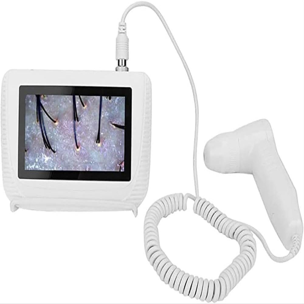 CHIPEL Skin Diagnosis Hair Analyzer, 5 Inch LCD Screen Digital Skin Diagnosis Scanner System, Skin Hair Blackhead Scalp Detector Skin Hair Scalp Detector