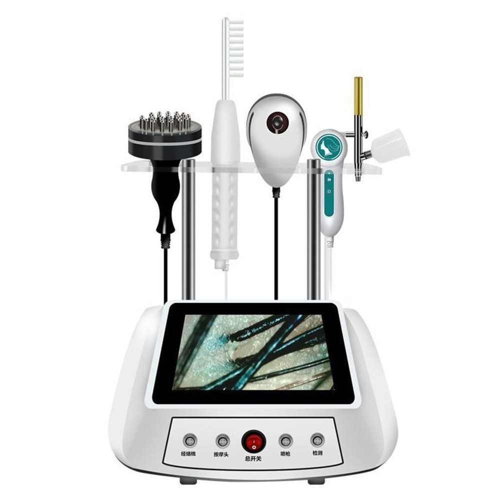 CHIPEL Hair Follicle Analyser Machine, Hair Scalp Detector, with Massage Function, 5 Diagnosis Hair Tools, Skin Care for Traveling, Home, Beauty Salon