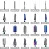 HIONJIN Tungsten Steel Carbide Nail Drill Bits Manicure Machine Accessory Ceramic Milling Cutters for Manicure Electric Dill Nail Files(10) view 3