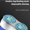 Electric Razor,2025 New Mini Dual-Head Electric Shaver,Shaver,Mini Shaver, Rechargeable Waterproof Compact Electric Shaver for Home, Car, Travel (Blue) view 2