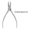 Cuticle Remover, Cuticle Nippers Cuticle Trimmer Nipper Toe Nail Clipper Pedicure Remover Tools Cuticle Trimmer for Ingrown Toenail (Silver) view 3