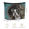 HMNBCD Makeup Bag Boston Terrier Printed Small Travel Cosmetic Bag for Women Water-Resistant Portable Cosmetic Pouch Toiletry Bag view 2