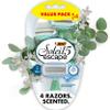 BIC Soleil 5 Escape Scented Women's Disposable Razors, 5 Blades, Comfortable Shave, Jasmine & Eucalyptus Scented Handle Shaving Razors for Women, 4 Count view 1