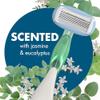 BIC Soleil 5 Escape Scented Women's Disposable Razors, 5 Blades, Comfortable Shave, Jasmine & Eucalyptus Scented Handle Shaving Razors for Women, 4 Count view 2