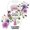 BIC Soleil Escape Women's Disposable Razors, 3 Blades for a Comfortable Shave, Pack of Rose and Magnolia Scented Handle Shaving Razors for Women, 3 Count view 1