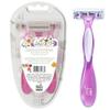 BIC Soleil Escape Women's Disposable Razors, 3 Blades for a Comfortable Shave, Pack of Rose and Magnolia Scented Handle Shaving Razors for Women, 3 Count view 2