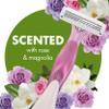 BIC Soleil Escape Women's Disposable Razors, 3 Blades for a Comfortable Shave, Pack of Rose and Magnolia Scented Handle Shaving Razors for Women, 3 Count view 3