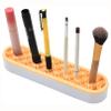 2 PCS Cosmetic Storage Box Silicone Make up Brush Holder Multipurpose Brush Drying Rack Desktop Organizers Washable Detachable Brushes Storage Stand for Pen Practical Cosmetic Tools Container,2 PCS view 3