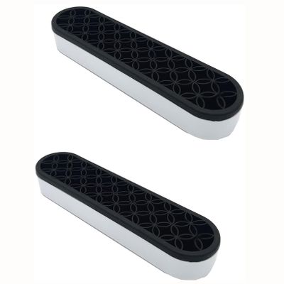 2 PCS Cosmetic Storage Box Silicone Make up Brush Holder Multipurpose Brush Drying Rack Desktop Organizers Washable Detachable Brushes Storage Stand for Pen Practical Cosmetic Tools Container,2 PCS