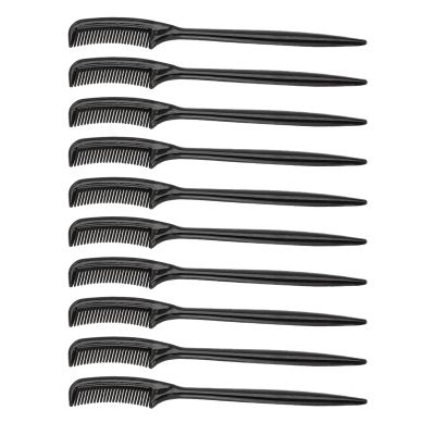 10pcs Plastic Eye Lashes Comb Ergonomic Handle Separator Tool for Neat Charming Eyelashes Makeup Tool for Professional and Home Use