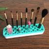 AKEIE Silicone Makeup Brush Holder Sew Desktop Organizers Multi-purpose Desktop Organizer Cosmetic Storage Box Painting Pen Holder Diamond Painted Pen Holder for Stash and Store,Blue 1 Pack view 3