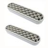 2 PCS Cosmetic Storage Box Silicone Make up Brush Holder Multipurpose Brush Drying Rack Desktop Organizers Washable Detachable Brushes Storage Stand for Pen Practical Cosmetic Tools Container,2 PCS view 1